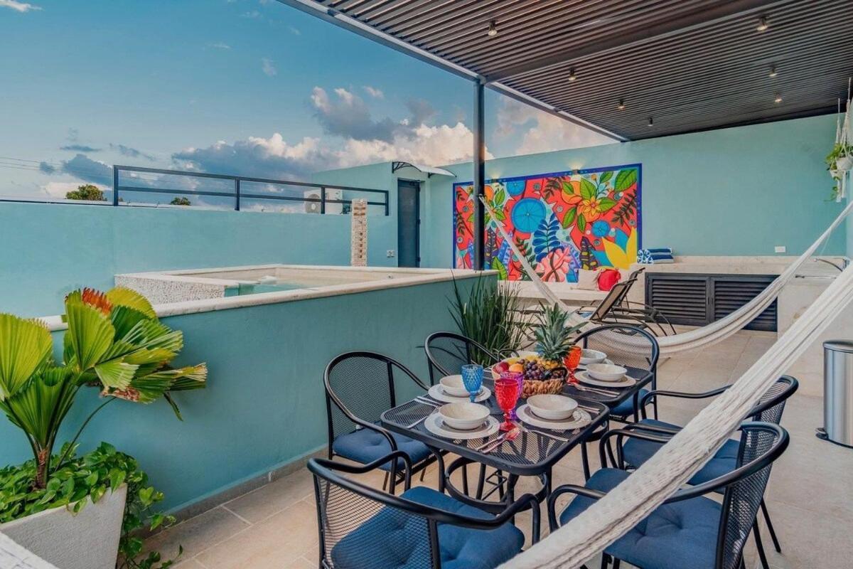 Rincon Del Cielo Rooftop With Glass Walled Pool Mérida Buitenkant foto