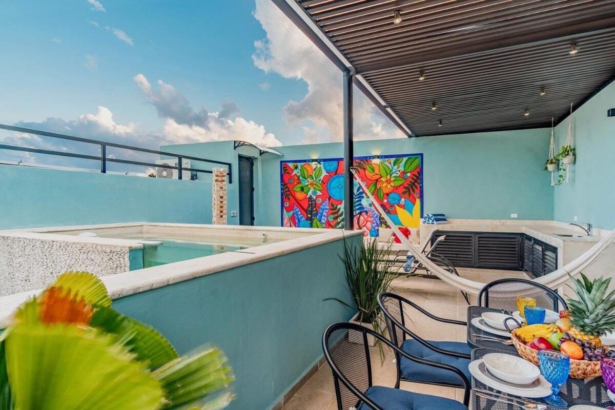 Rincon Del Cielo Rooftop With Glass Walled Pool Mérida Buitenkant foto